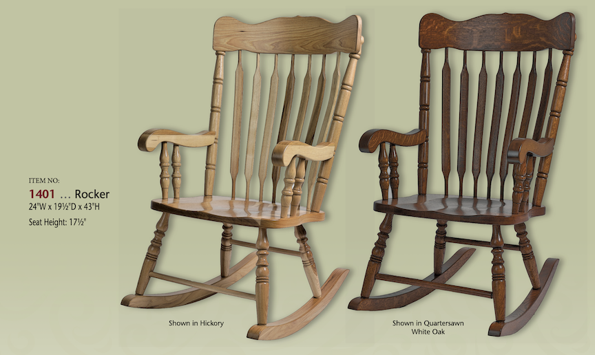 Grandfather Rocker in Quartersawn Oak