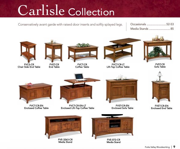Carlisle Open Coffee Table W/Drawer