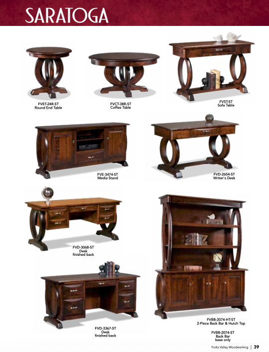 Saratoga 24" Round Solid Top End Table