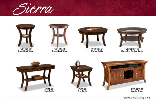 Sierra 24" Round End Table W/Shelf