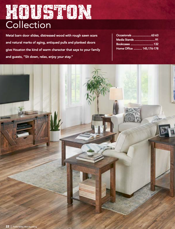 Houston 2 Door, 1 Drawer Media Stand – 72"W