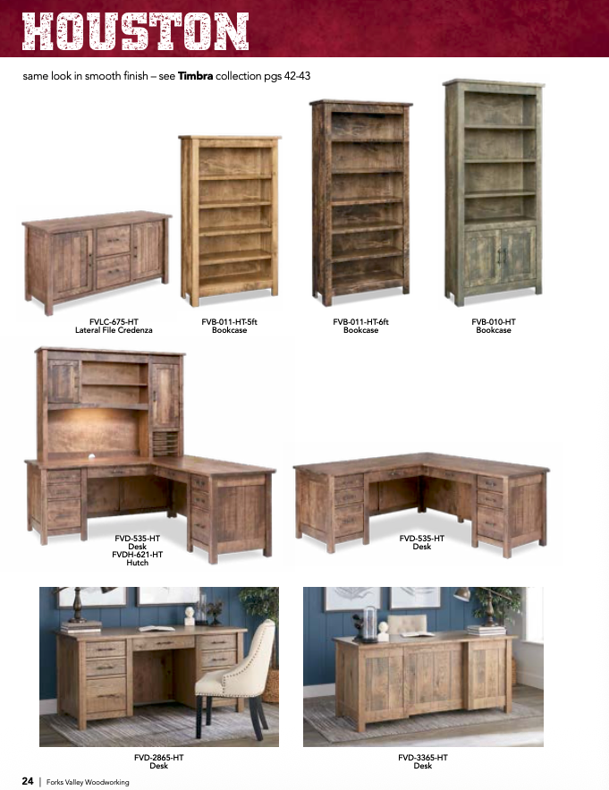 Houston Double Pedestal 7 Drawer Desk W/Finished Backside