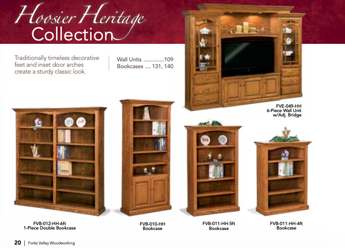 Hoosier Heritage 6Pc Wall Unit.