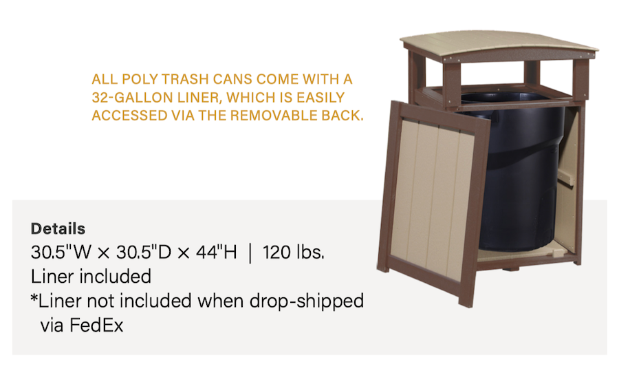 LuxCraft Trash Can