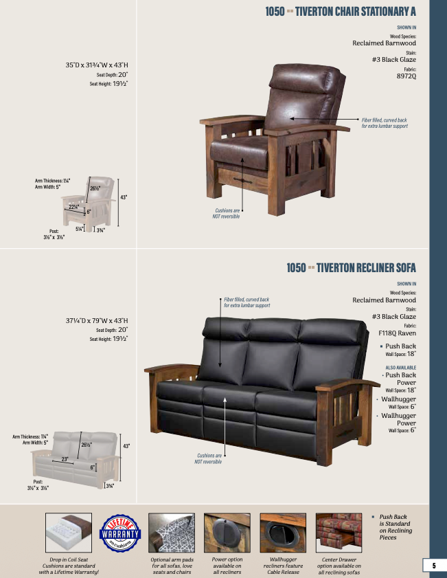 Tiverton Recliner Sofa