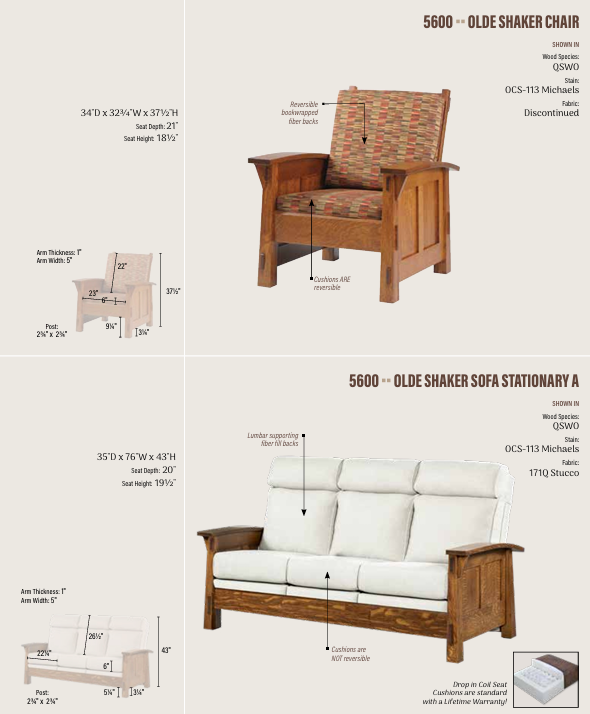 Olde Shaker Chair, Stationary A