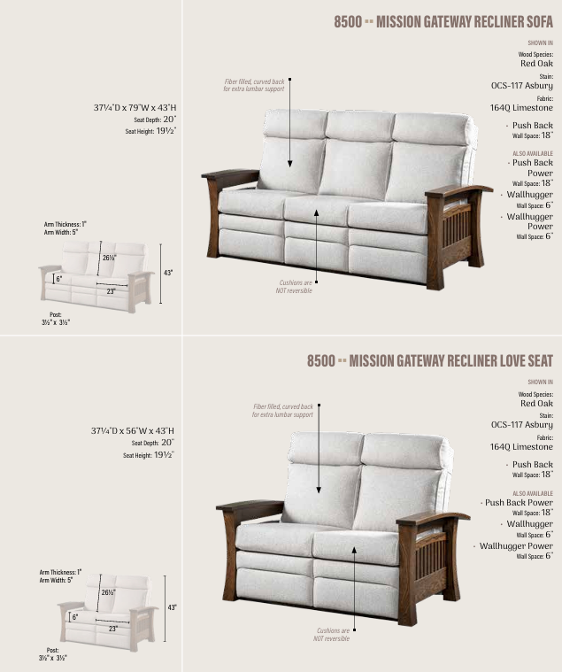 Mission Gateway Recliner Sofa
