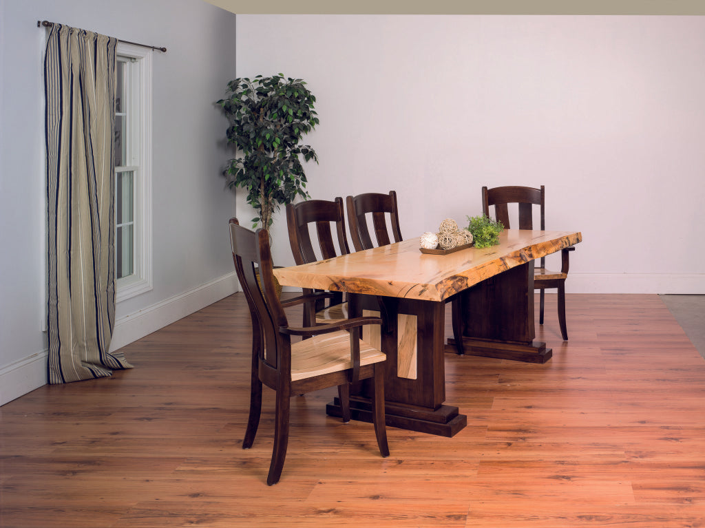 Livingston Live Edge Table and Chair Set