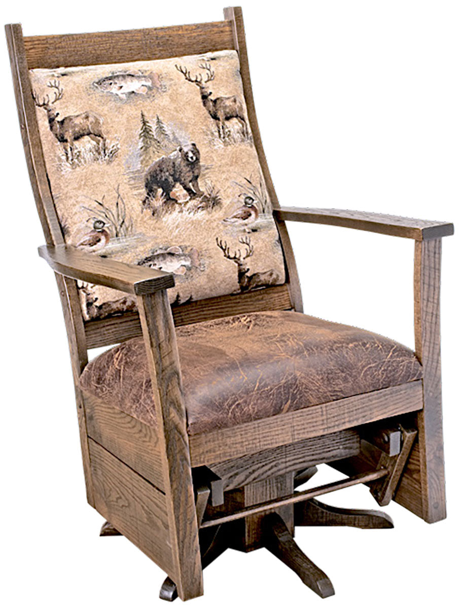 Keystone #320 Upholstered Swivel Glider