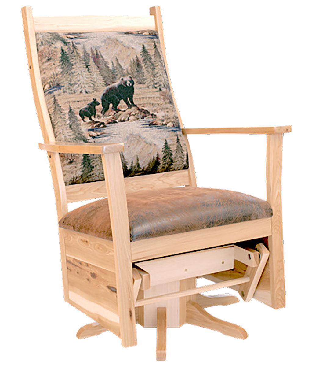 Keystone #320 Upholstered Swivel Glider