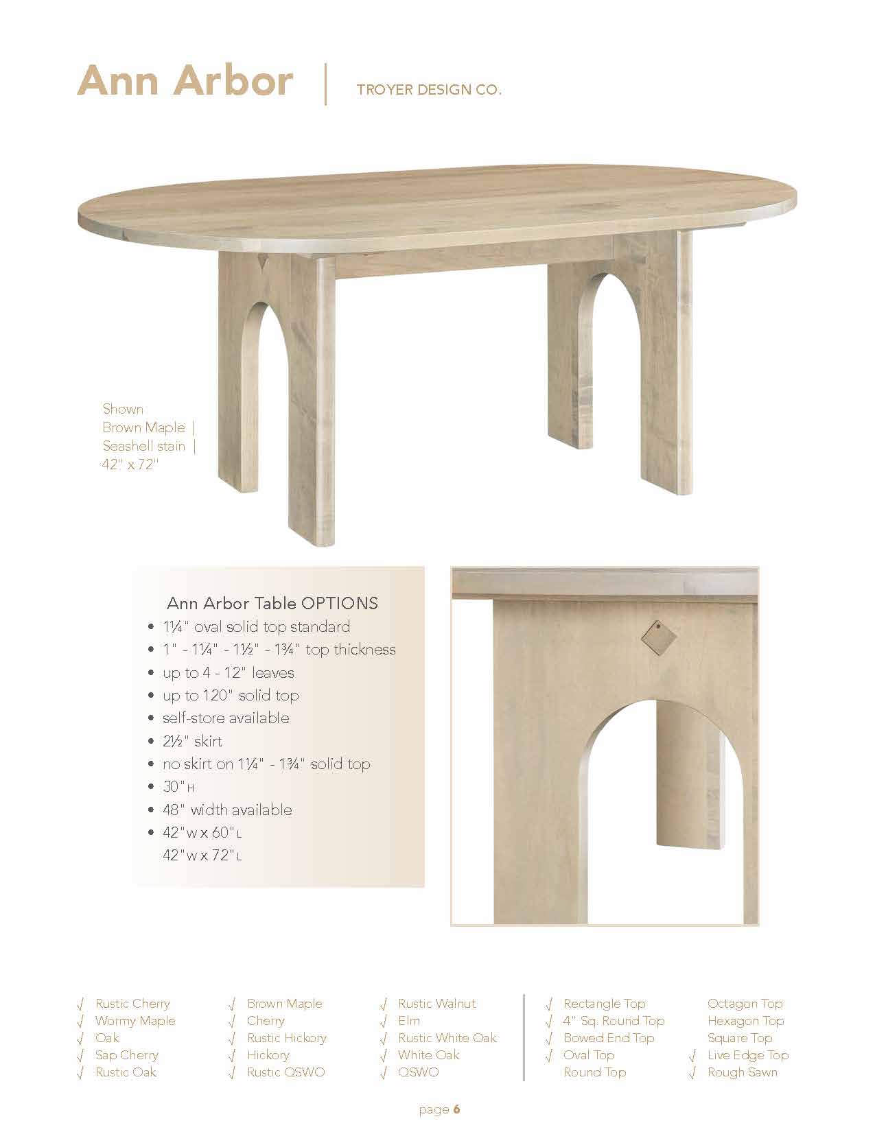 Ann Arbor Table