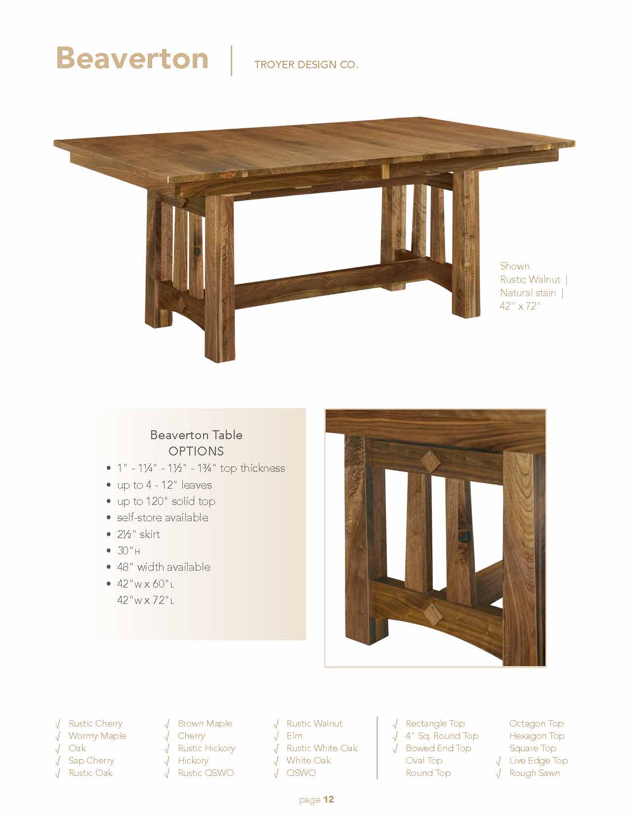 Beaverton Table