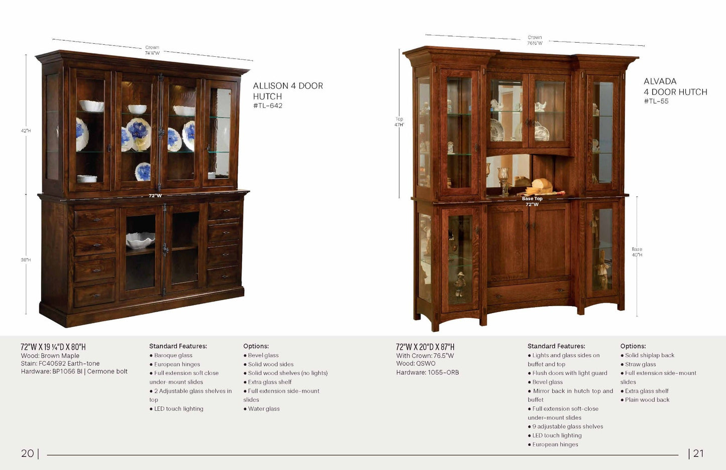 Allison 4 Door Hutch