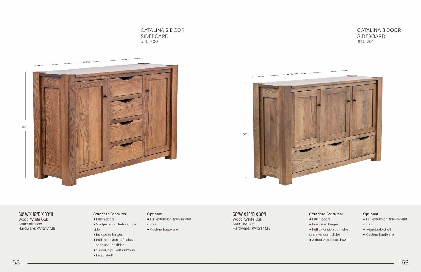 Catalina 2 Door Sideboard