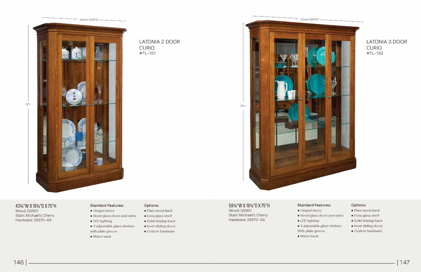 Latonia 2 Door Curio