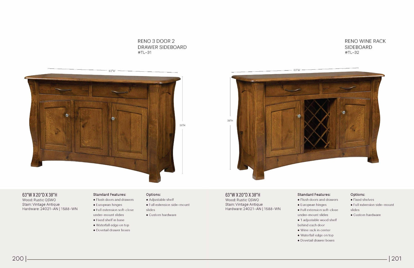 Reno Wine Rack Sideboard