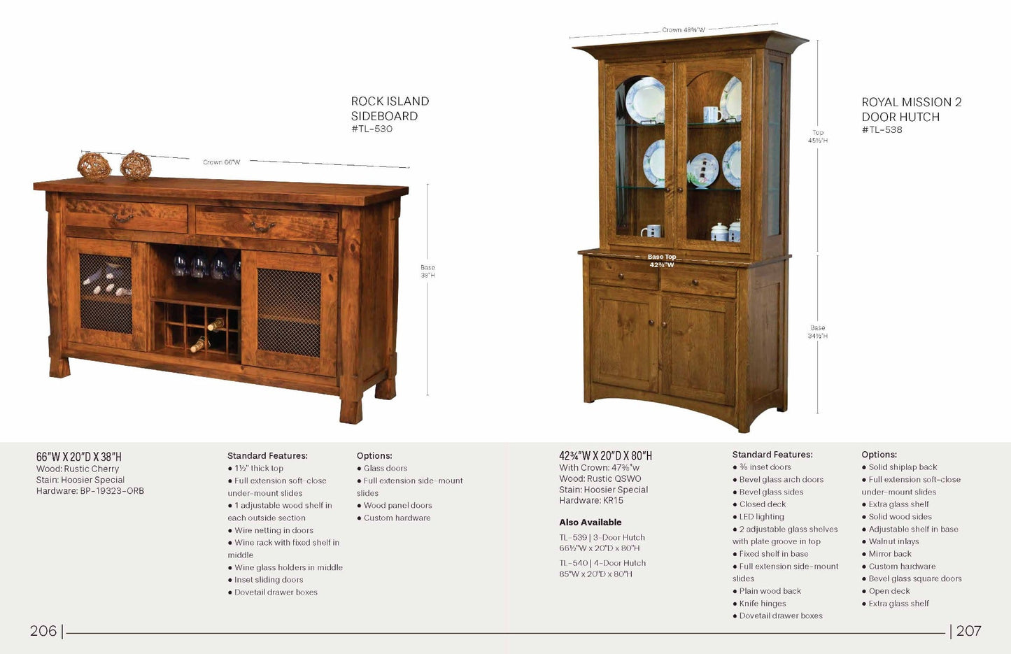 Royal Mission 2 Door Hutch