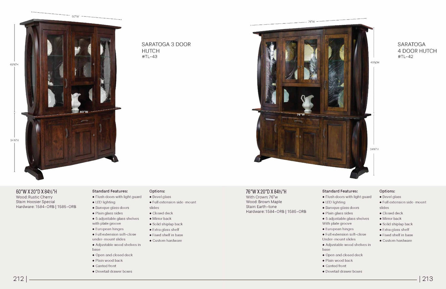 Saratoga 4 Door Hutch