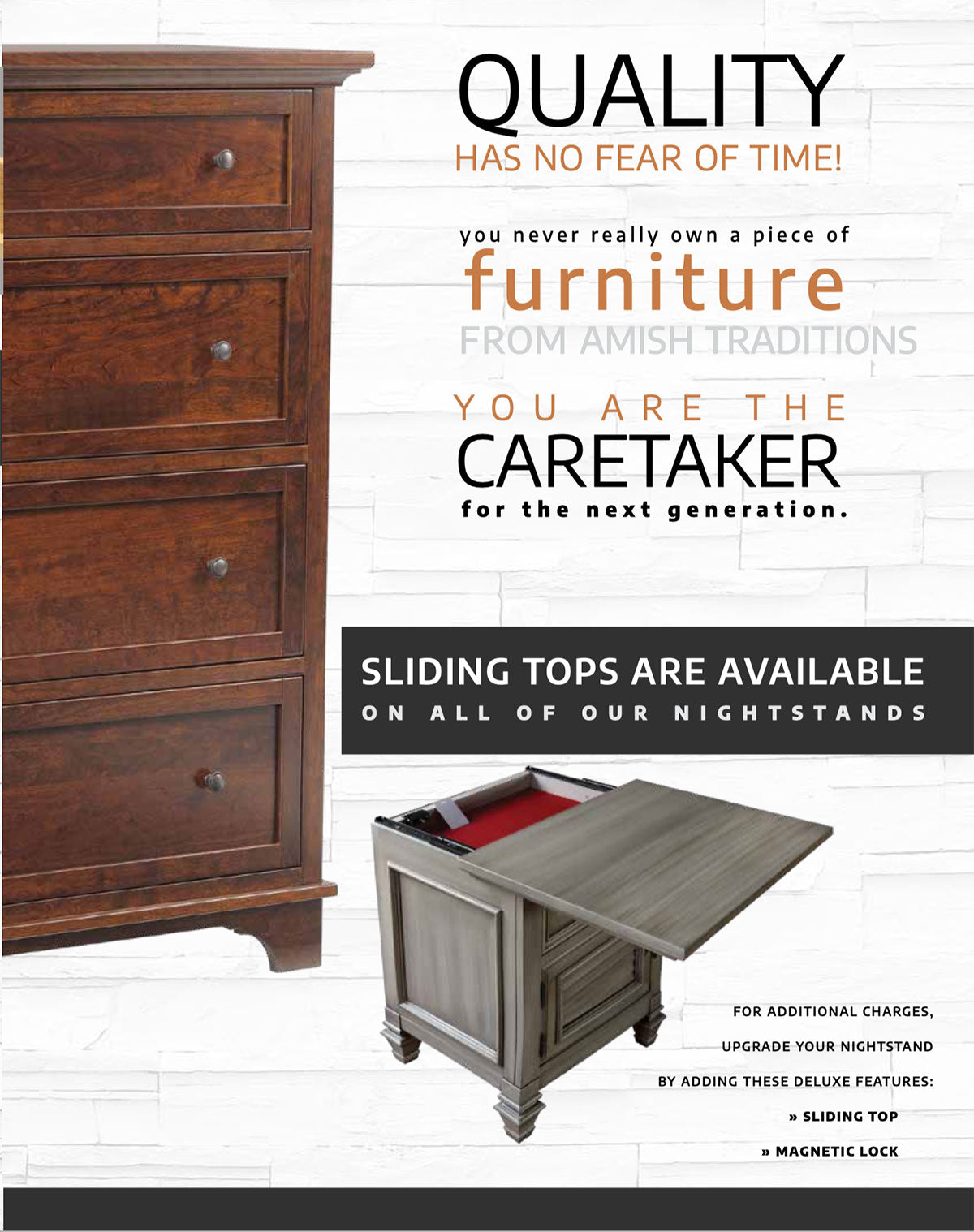 Natalie Cove 5 Drawer Gentlemen’s Chest - 43"W