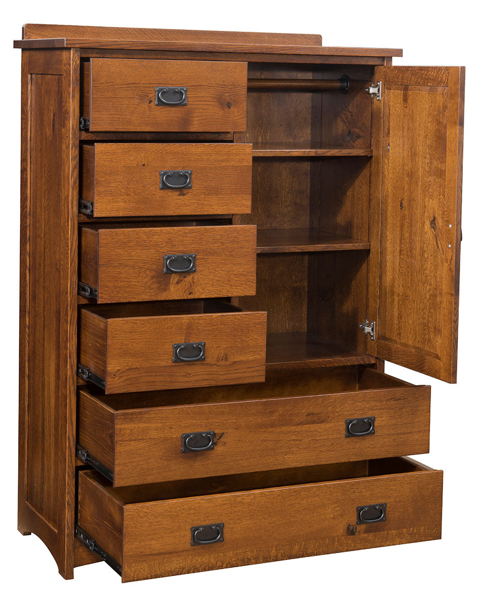 Mission Retreat 6 Drawer Gentlemen’s Chest - 42”W