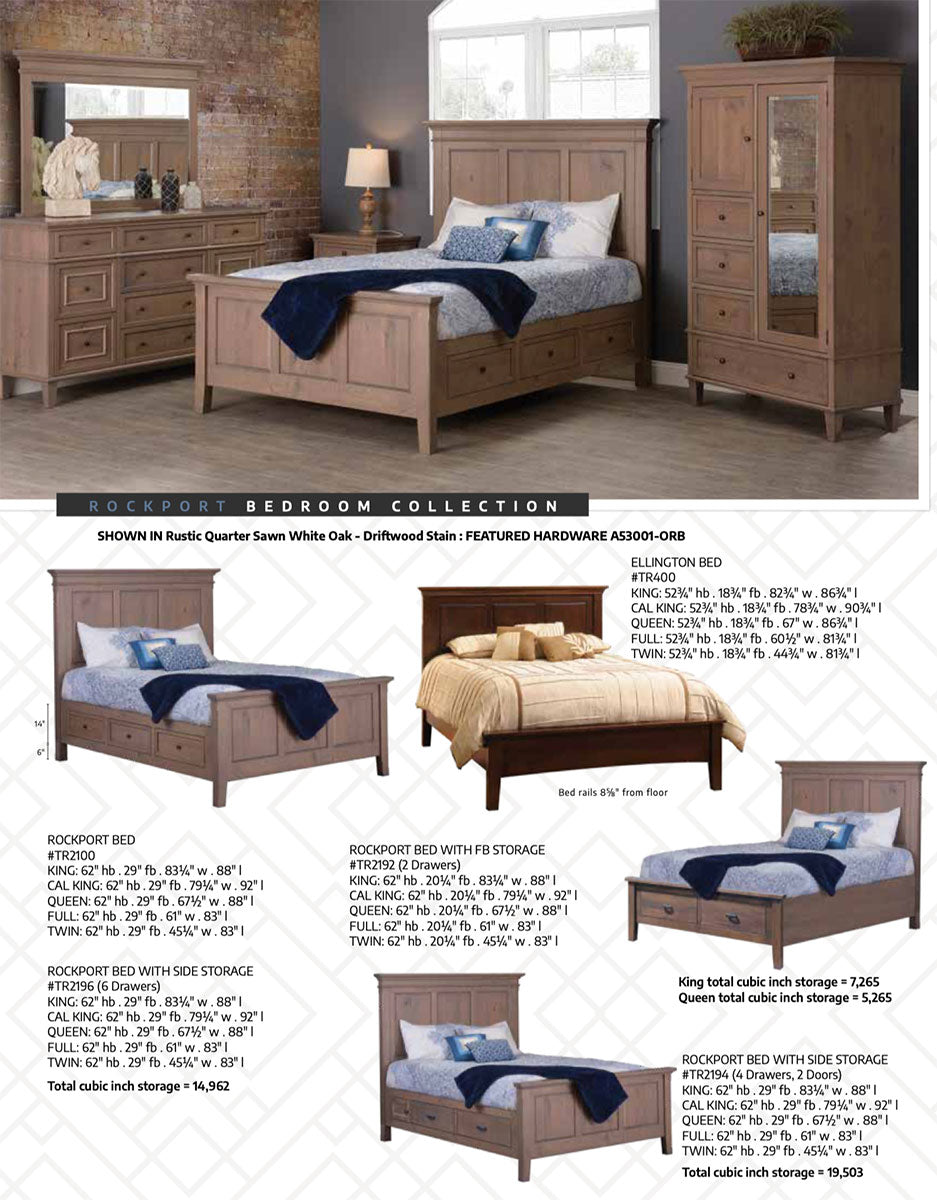 Rockport Bed With Fb Storage