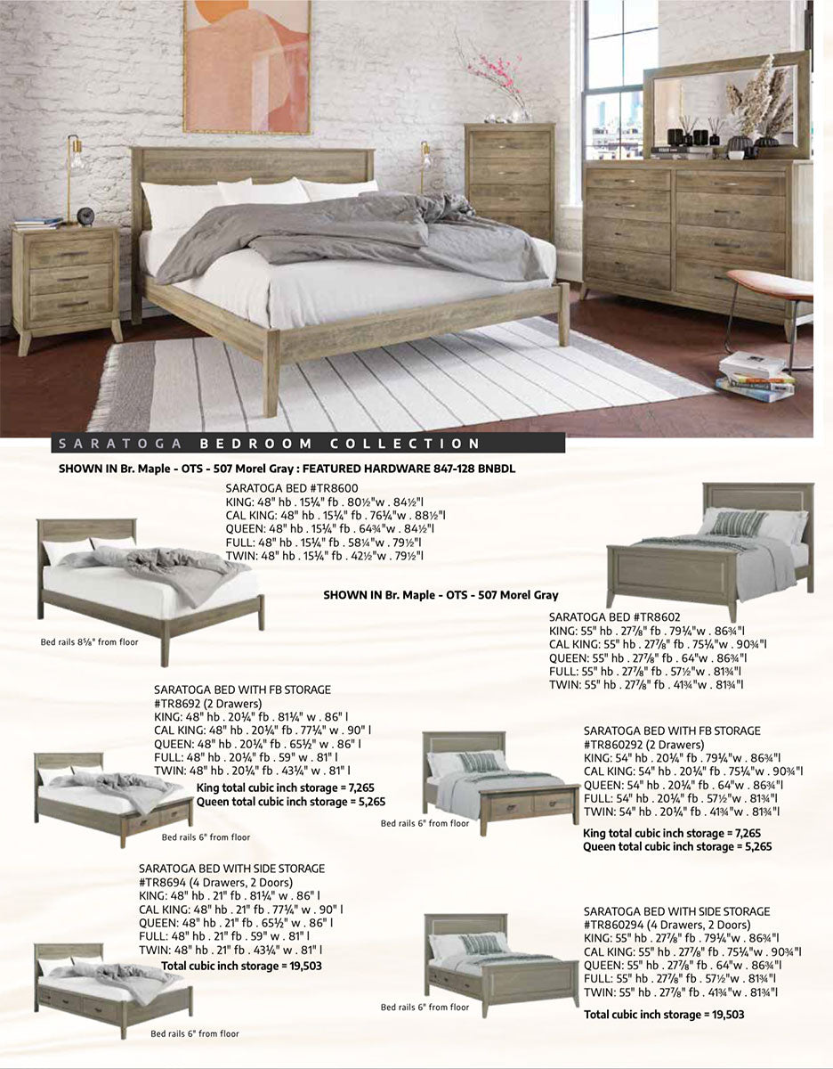 Saratoga Bed With Side Storage