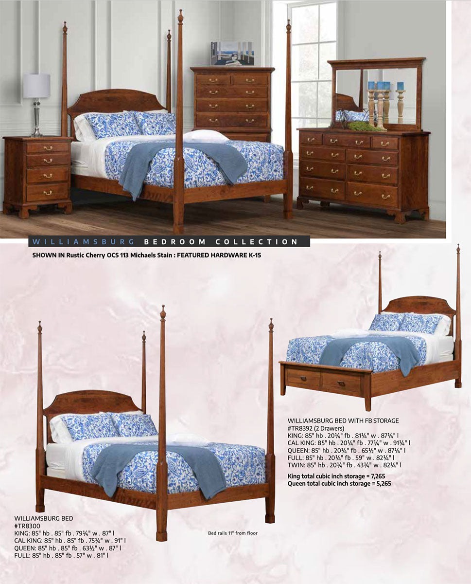 Williamsburg 9 Drawer Chest Of Drawers – 36 ½"W