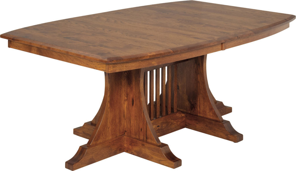 Santa Fe Double Pedestal Table and Chair Set