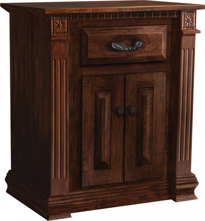 Traditional Deluxe Night Stand with Drawer and 2-Doors
