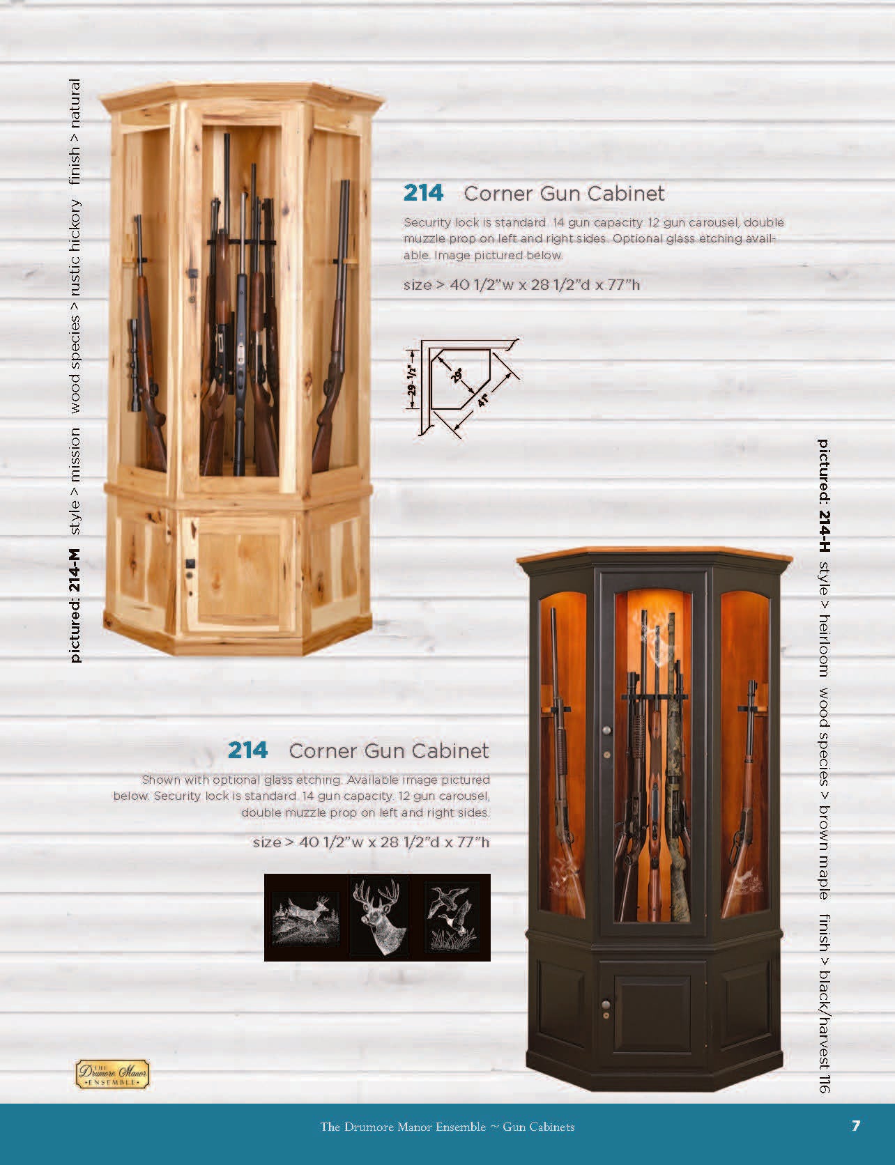 Corner Gun Cabinet