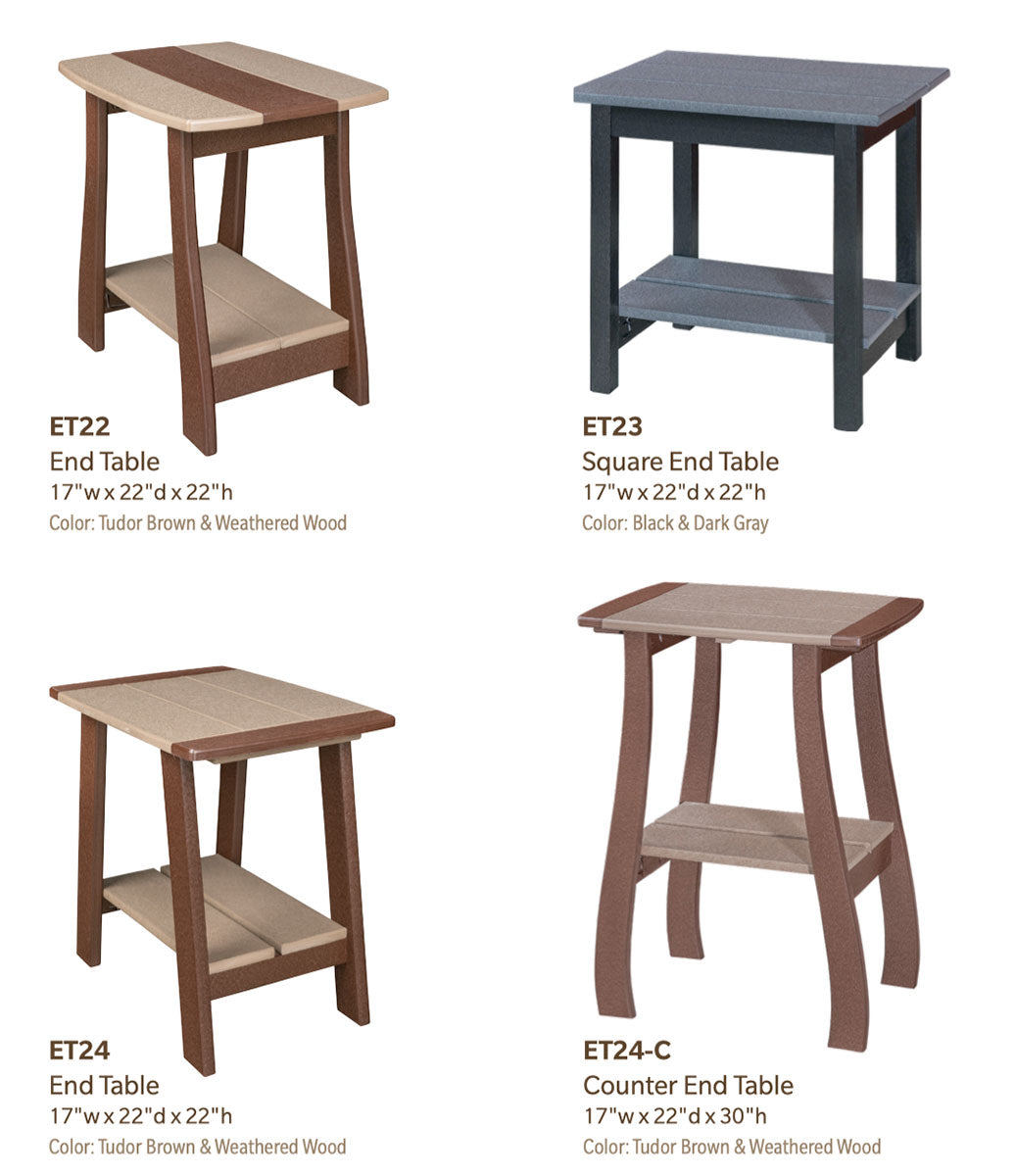 Poly Square End Table