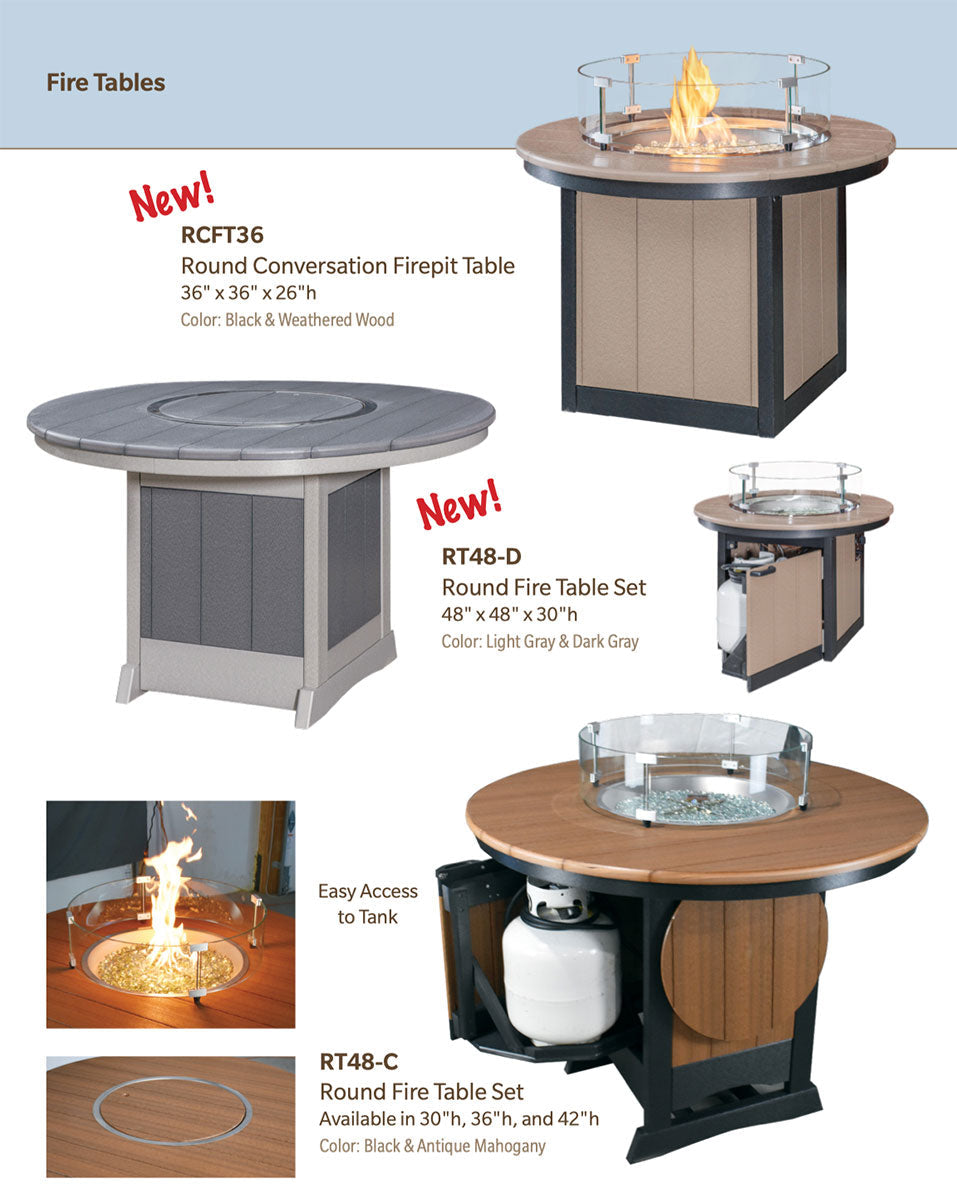Poly 48" Round Table - Dining Height 30"