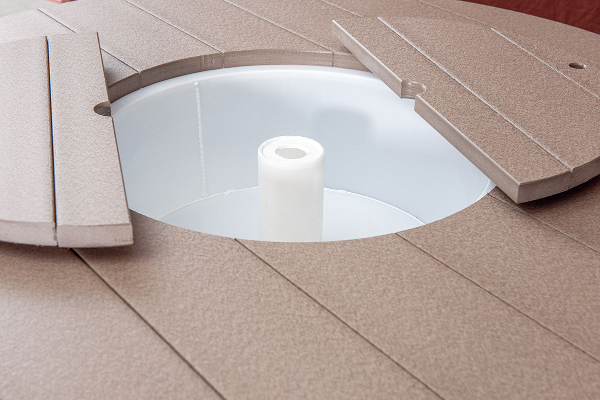 Poly 48"Round Counter Table with Ice Bowl