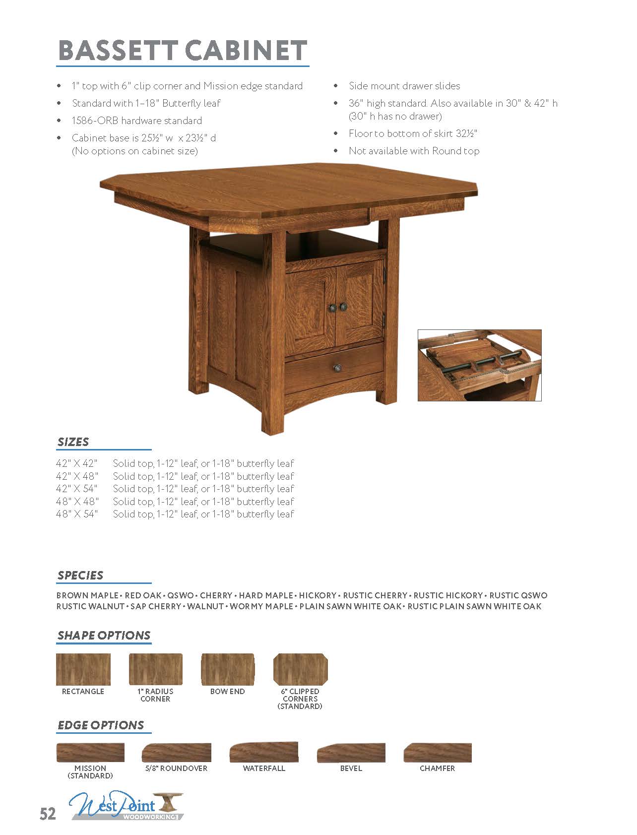 Bassett Cabinet Table
