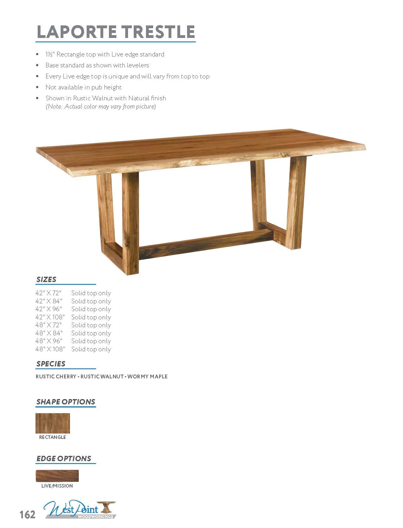 Laporte Trestle Table