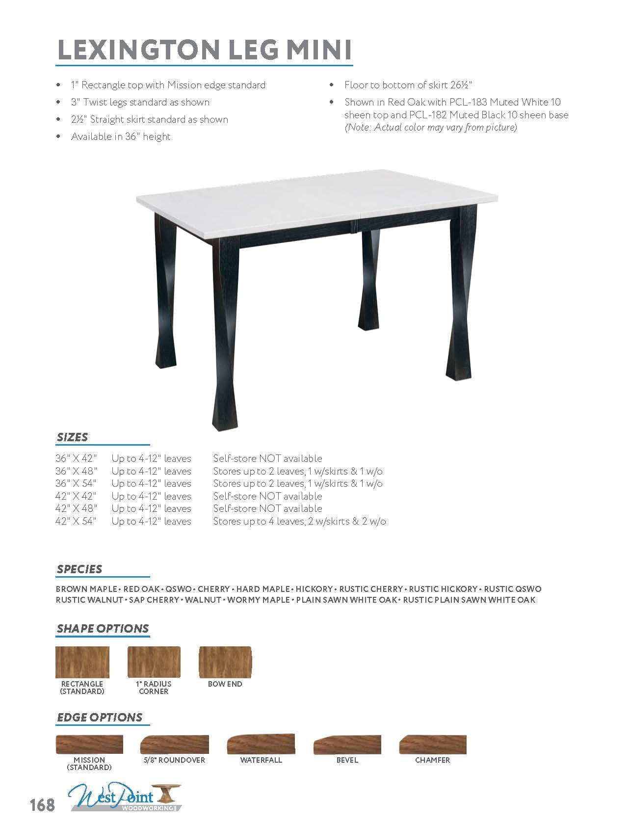 Lexington Leg Mini Table