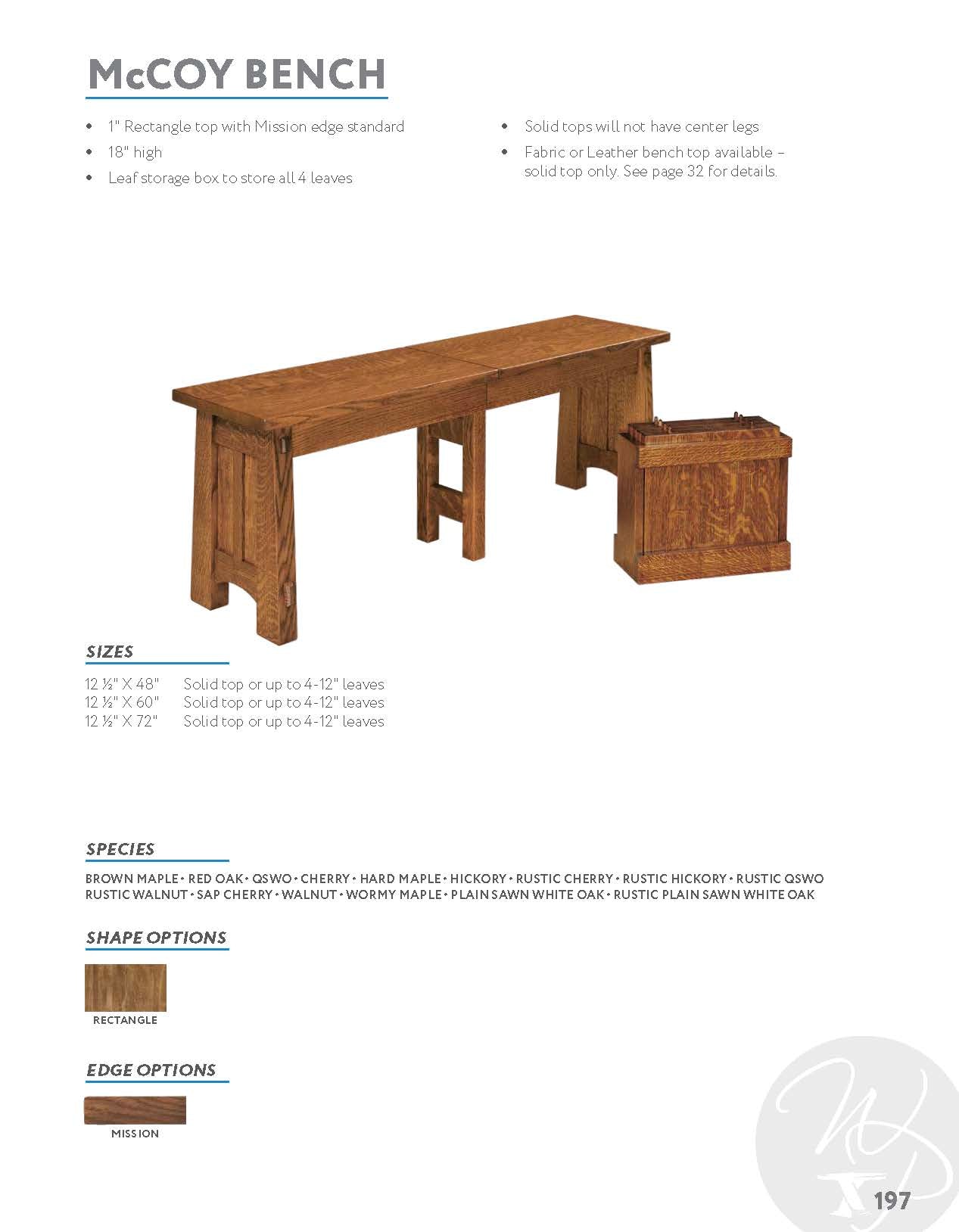 McCoy Bench