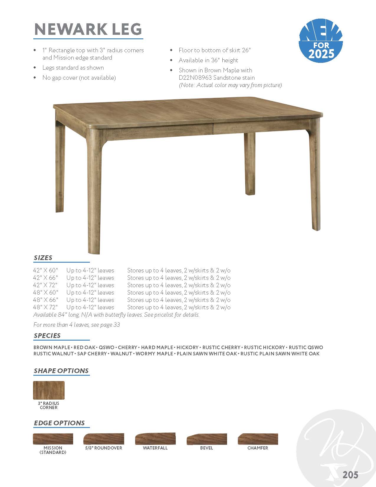 Newark Leg Table