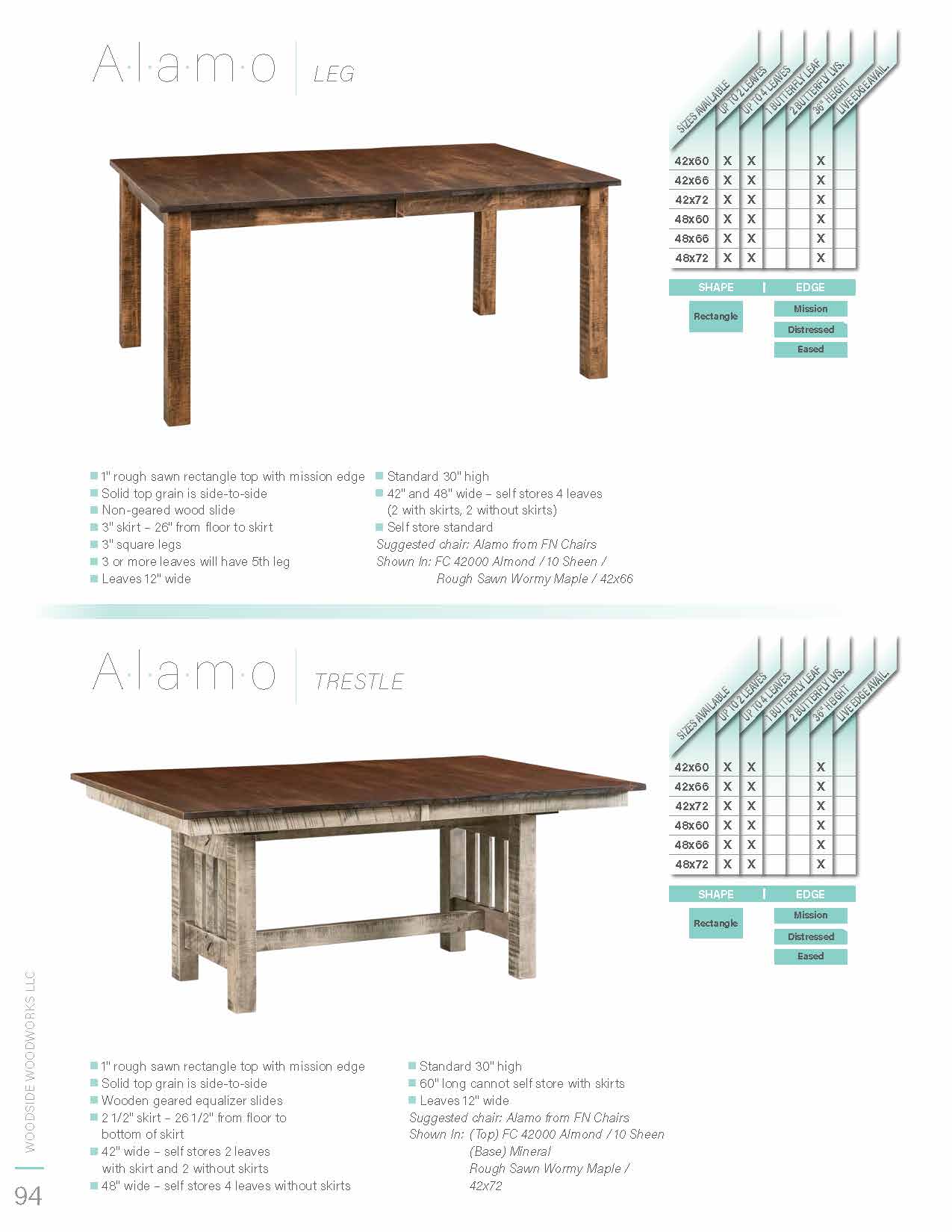 Alamo Trestle Table