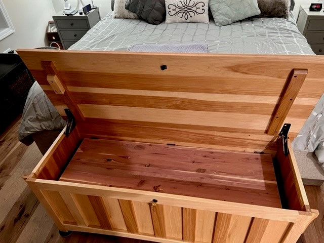 Gun Chest - Blanket Chest from the Outside, Gun Cabinet Inside