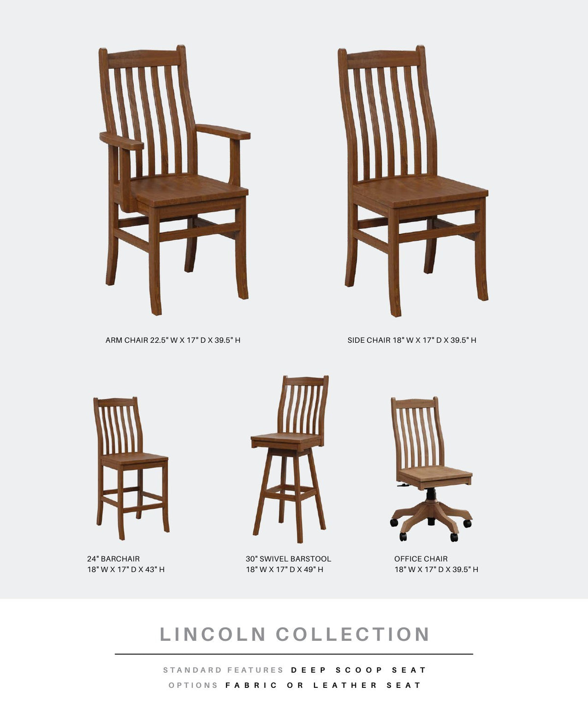 Lincoln Side Bar Chair