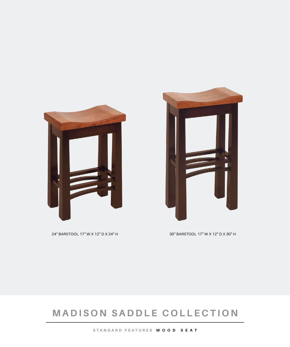 Madison Saddle Bar Stool