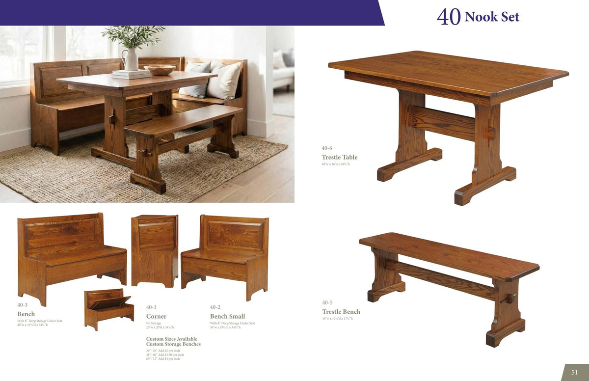 Nook set catalog page