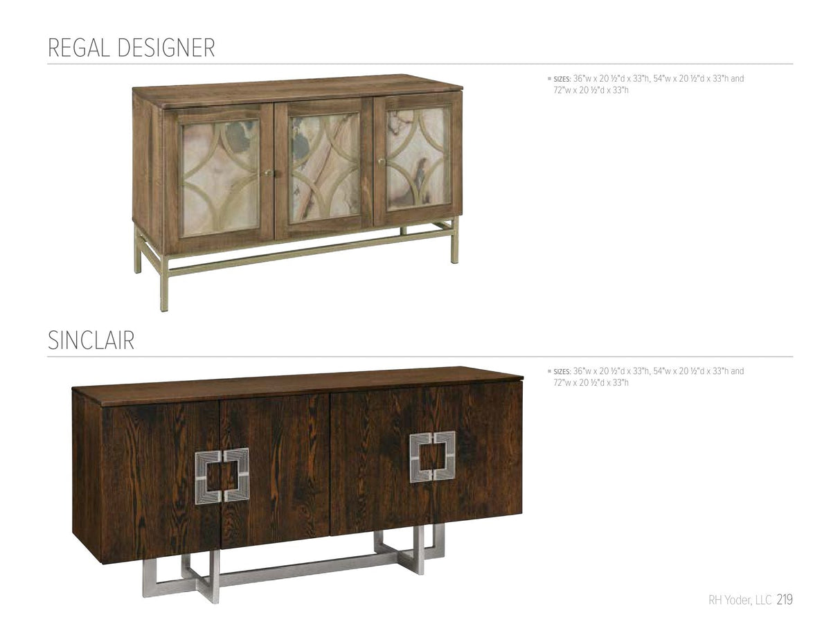 Regal Designer Server catalog page
