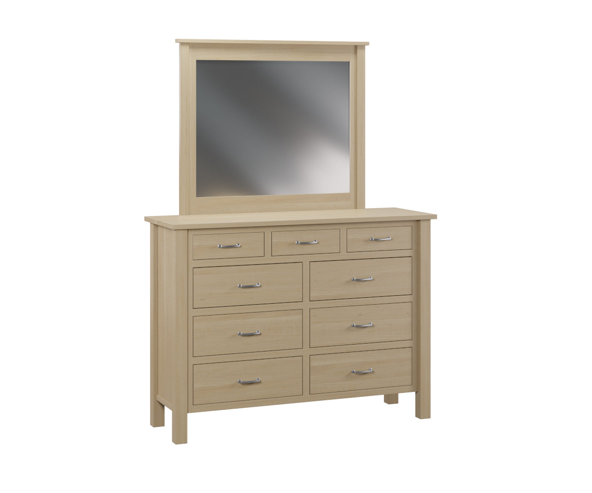 Lindholt High Dresser with Beveled Mirror