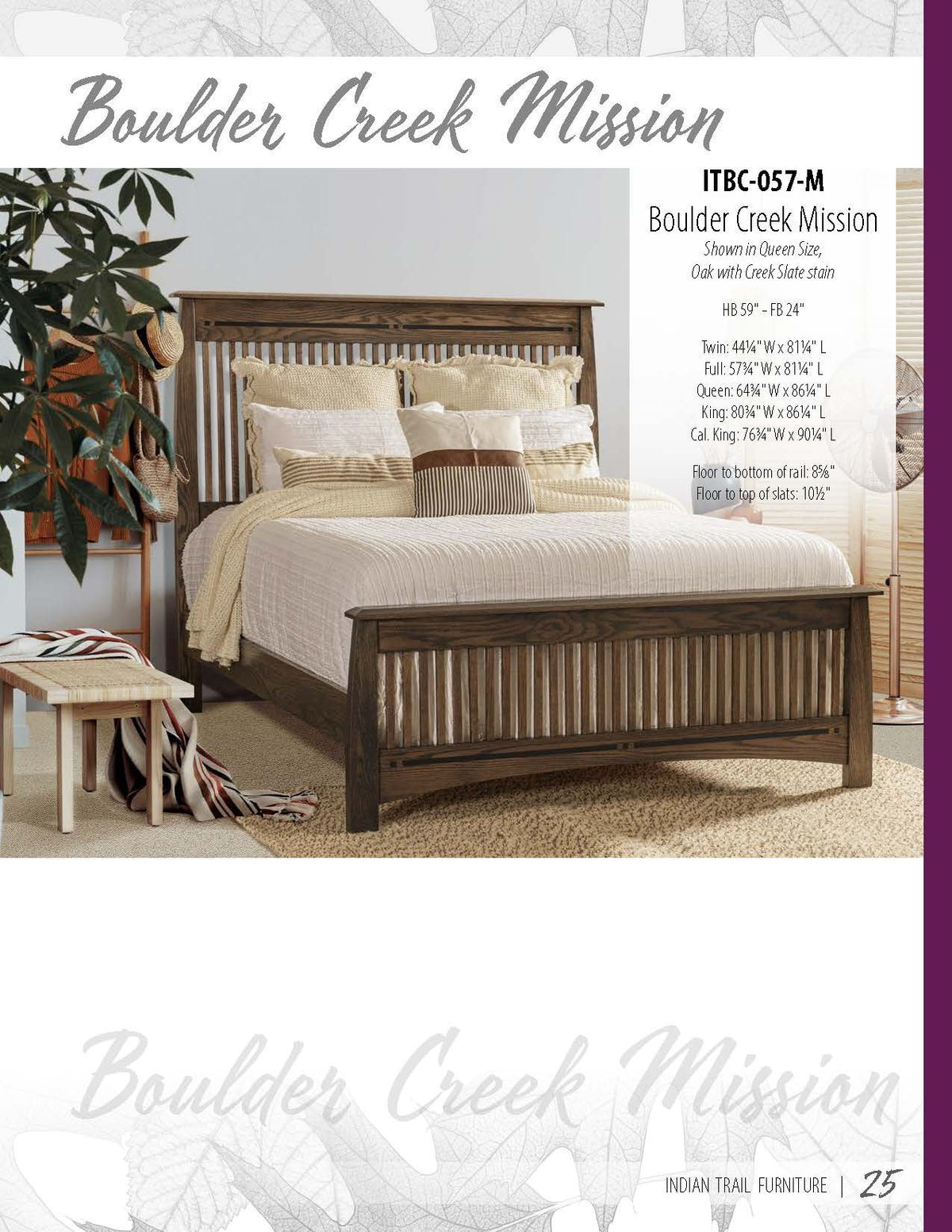 Boulder Creek Mission Bed