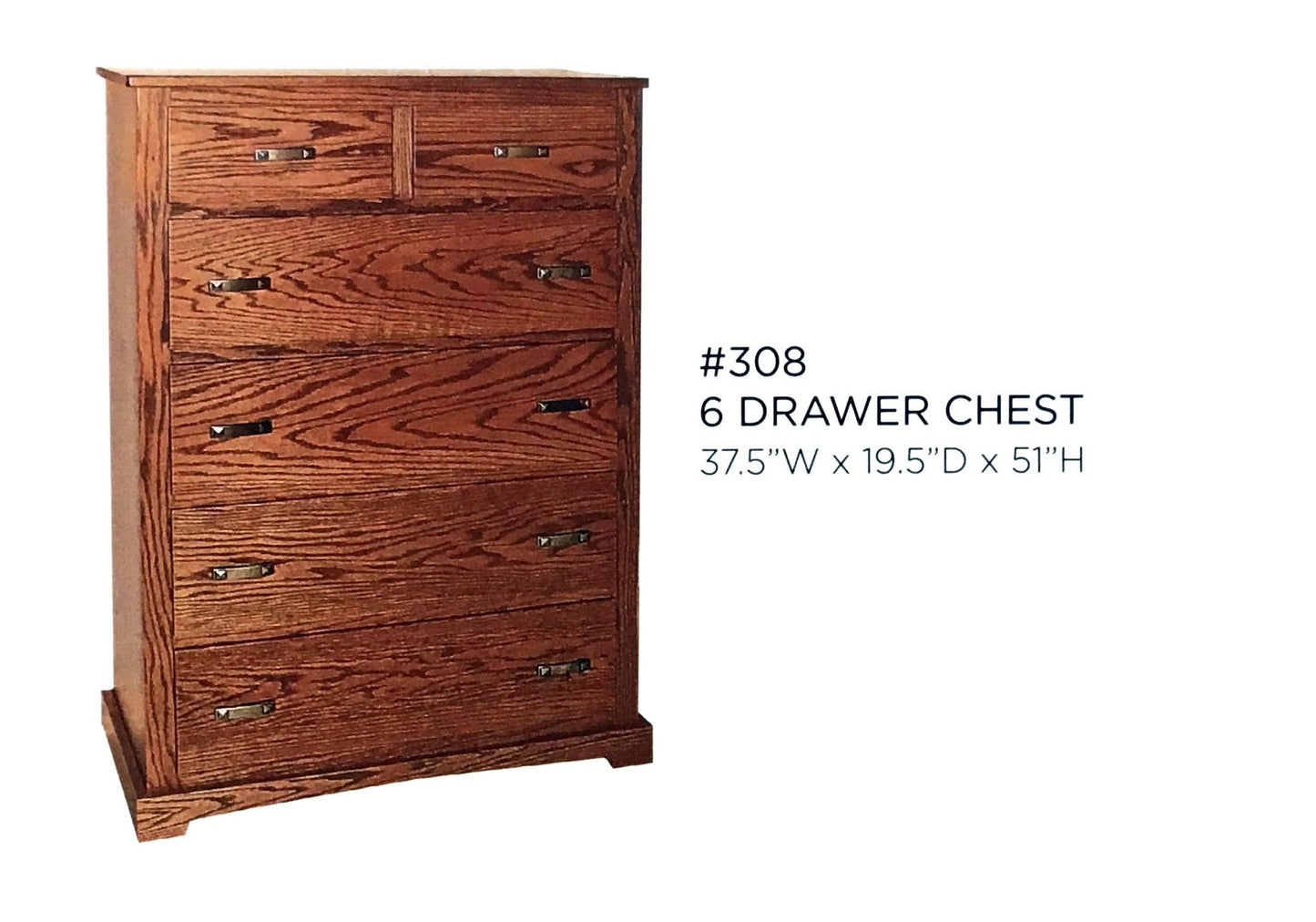 Old English Mission Chest of Drawers