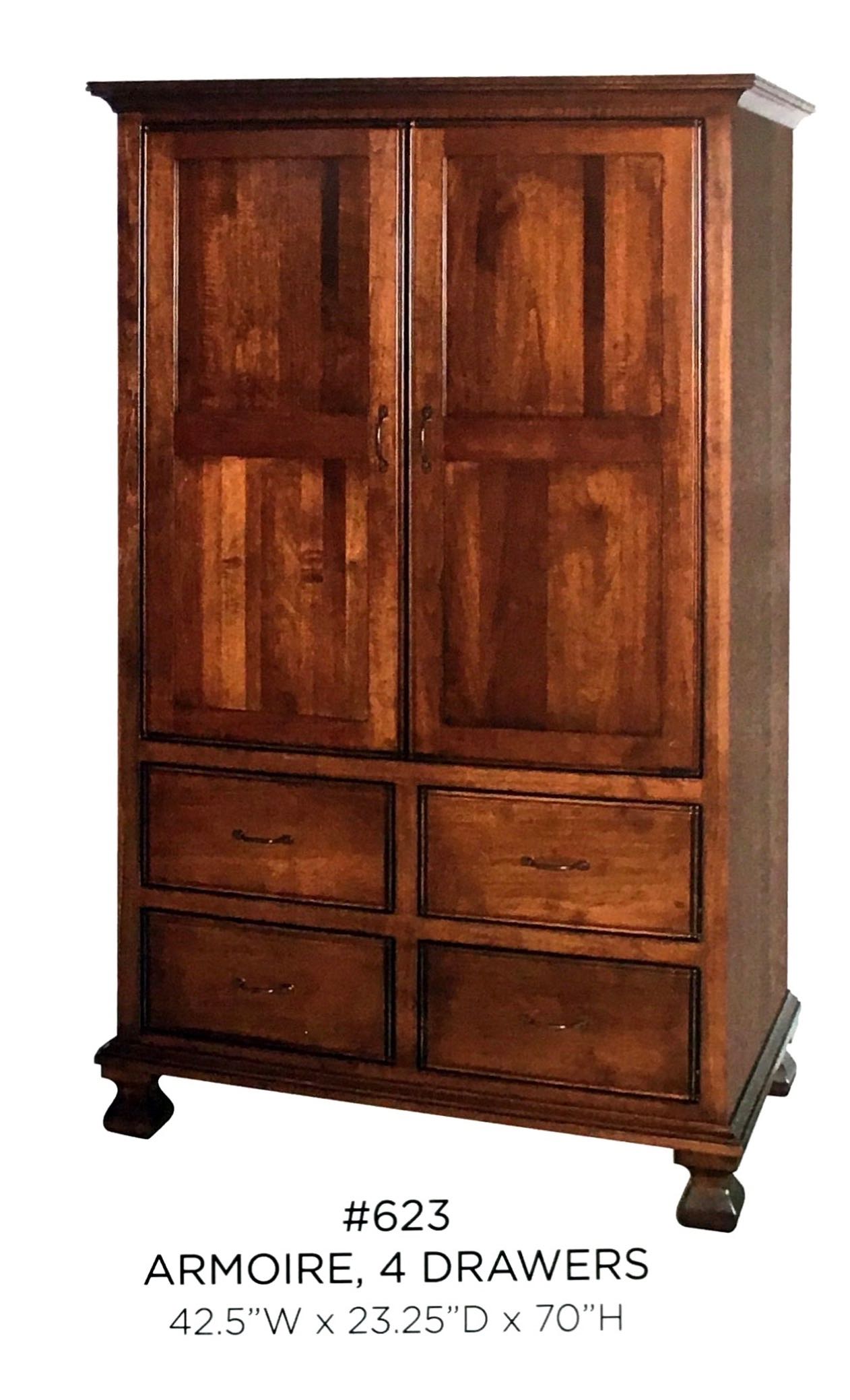 Ella Armoire with Four Drawers