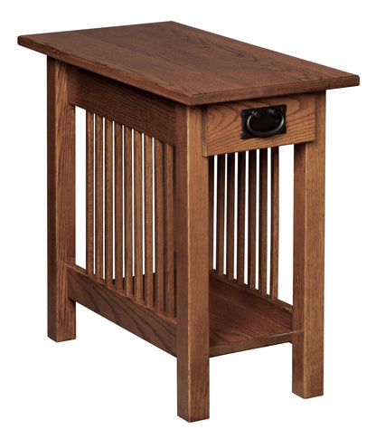 Mission Chair Side Table with Drawer