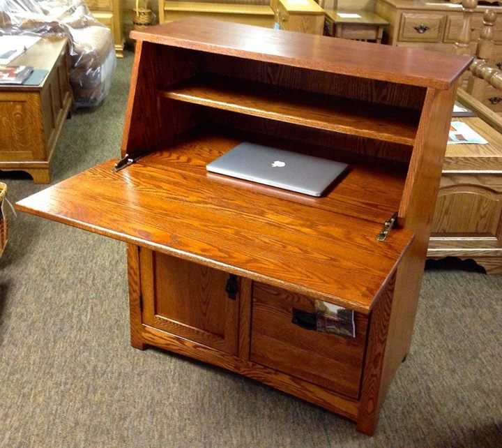 Mission Large Secretary Desk With File Drawer - Amish Traditions